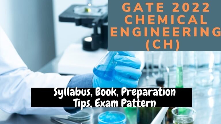 GATE 2022 Chemical Engineering Syllabus