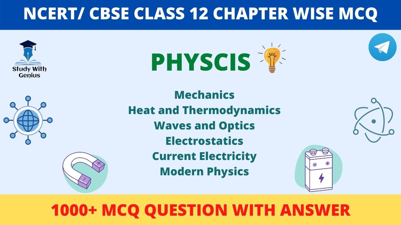 NCERT CBSE CLASS 12 PHYSICS CHAPTER WISE MCQ