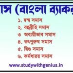 সমাস - উদাহরণ সহ সমাসের শ্রেণীবিভাগ