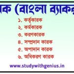 কারক - উদাহরণ সহ কারকের শ্রেণীবিভাগ
