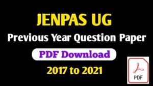 JENPAS UG Previous Year Question Papers PDF Download